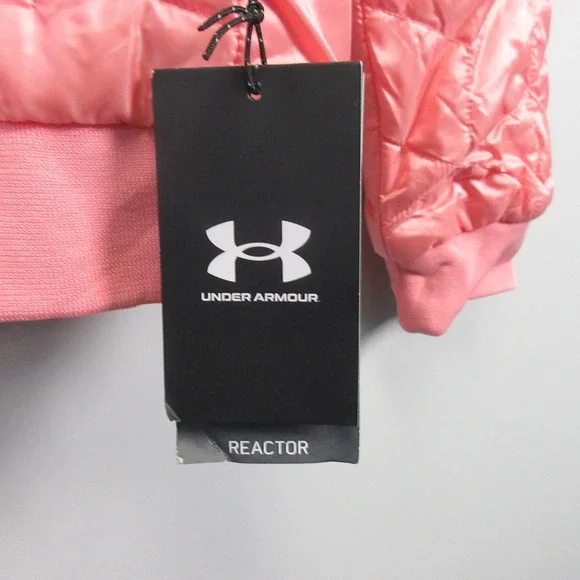 Under Armour Womens ColdGear Reactor Jacket Pink Quilted Full Zip S Coat - Picture 6 of 12